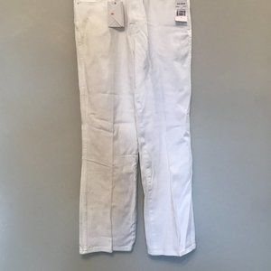 Good American white denim pant